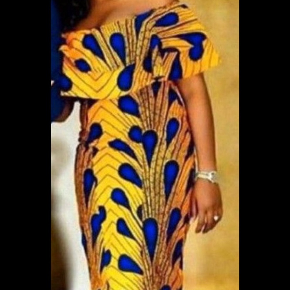 Authentic African print dress